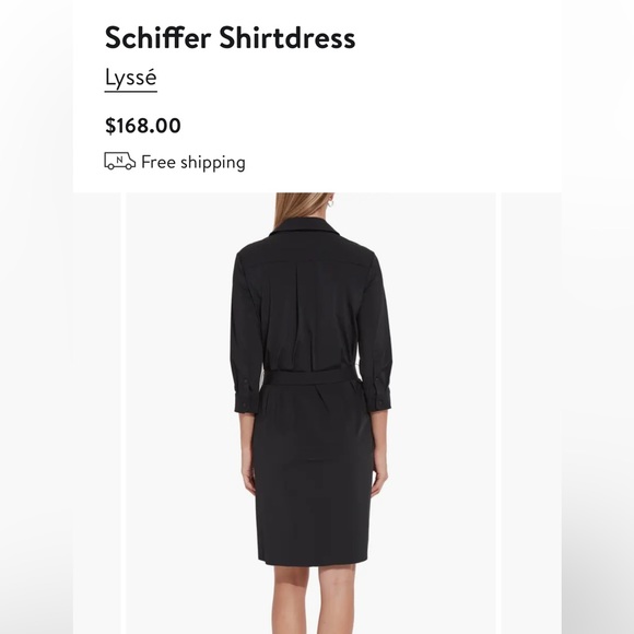 Lysse black shirt dress NWT - Picture 2 of 5